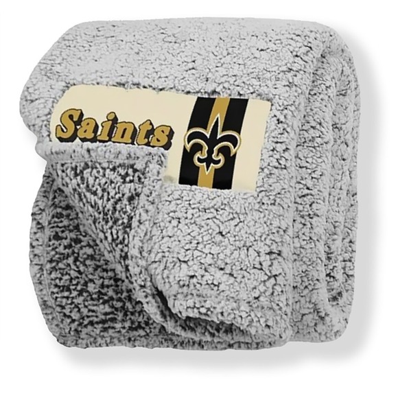 New Orleans Saints / FOCO / NFL Other - New Orleans Saints FOCO NFL 60" x 70" Sherpa Throw / Blanket - NWT #48162-STOR2